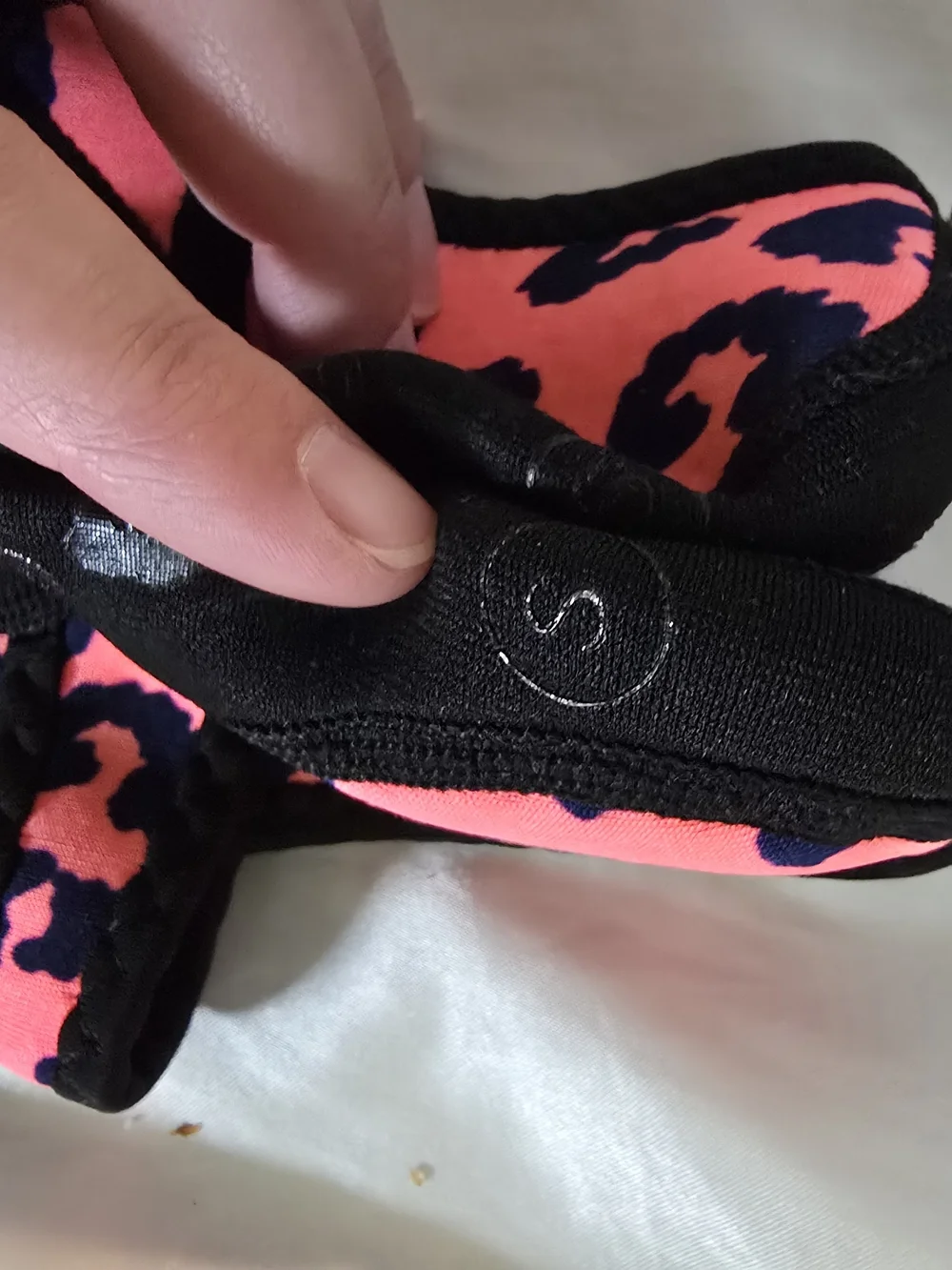 Kids Pink and Black Leopard Print Water Shoes